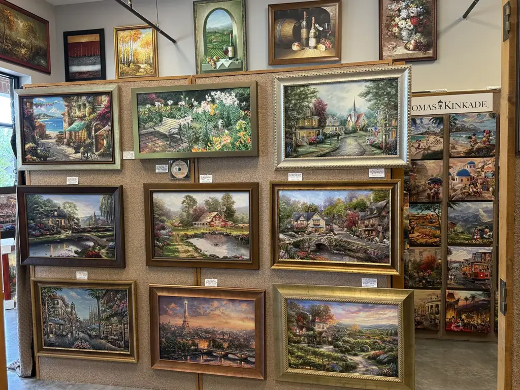 Collection of Thomas Kinkade prints